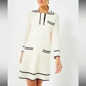 NWT Tuckernuck Womens Medium Eleonora Sweater Dress Knit Preppy Nautical Formal